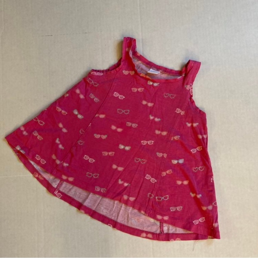 Gymboree Pink Tank Top with Sunglasses Pattern